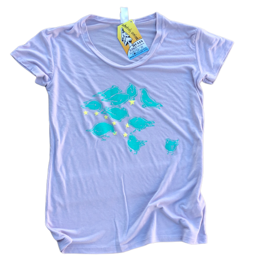 "Birds Feeding on Stars" Women's T-Shirt